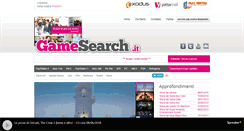 Desktop Screenshot of gamesearch.it