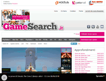 Tablet Screenshot of gamesearch.it